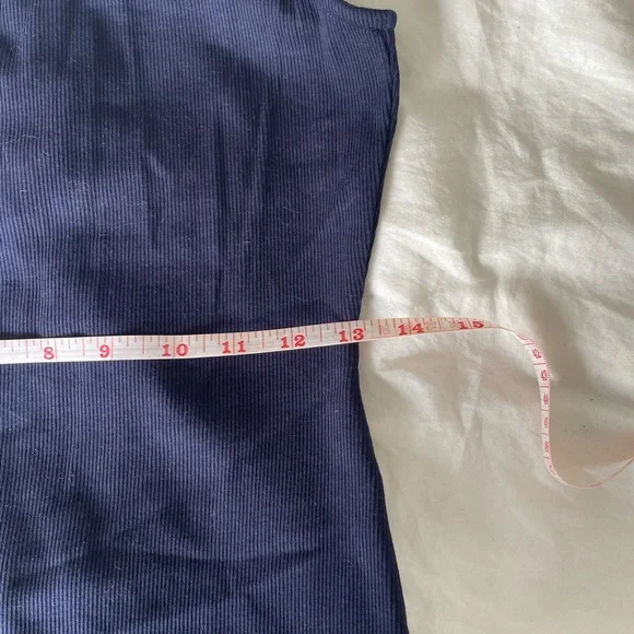 BNWT Sezane Evie Dress, navy, size US L - Picture 7 of 7